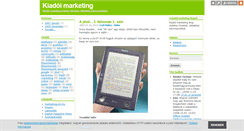 Desktop Screenshot of kiadoimarketing.blog.hu