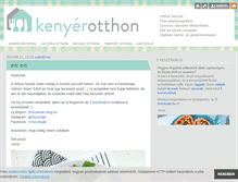 Tablet Screenshot of kenyerotthon.blog.hu