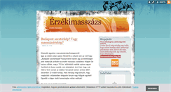 Desktop Screenshot of erzekimasszazs.blog.hu