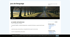 Desktop Screenshot of jocsdellenguatge.blog.cat