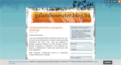 Desktop Screenshot of galamboseszter.blog.hu