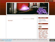 Tablet Screenshot of kultur.blog.hu