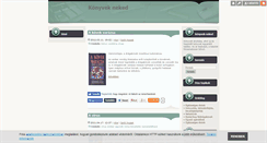 Desktop Screenshot of konyvborze.blog.hu