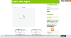 Desktop Screenshot of gyerekdalokangolul.blog.hu