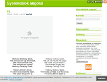 Tablet Screenshot of gyerekdalokangolul.blog.hu