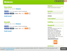 Tablet Screenshot of molenix.blog.hu