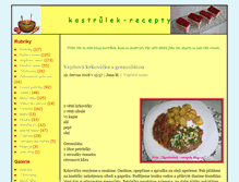 Tablet Screenshot of kastrulek-recepty.blog.cz