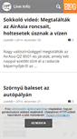 Mobile Screenshot of liveinfo.blog.hu