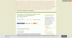 Desktop Screenshot of poloskalehallgato.blog.hu