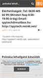 Mobile Screenshot of poloskalehallgato.blog.hu