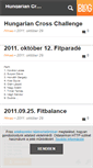 Mobile Screenshot of hungarian-cross-challenge.blog.hu