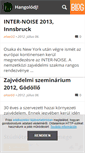 Mobile Screenshot of hangolodj.blog.hu