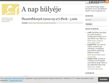 Tablet Screenshot of napihulye.blog.hu