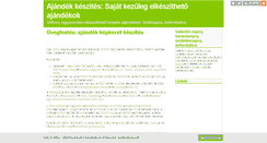 Desktop Screenshot of ajandek-keszites.blog.hu