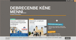 Desktop Screenshot of debrecen.blog.hu