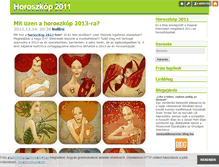 Tablet Screenshot of horoszkop2011.blog.hu