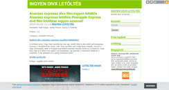 Desktop Screenshot of ingyen-divx-letoltes.blog.hu