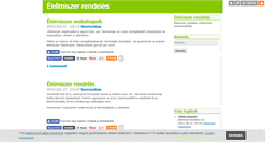 Desktop Screenshot of elelmiszerrendeles.blog.hu