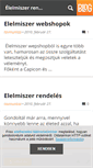 Mobile Screenshot of elelmiszerrendeles.blog.hu