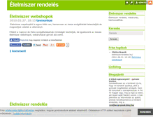 Tablet Screenshot of elelmiszerrendeles.blog.hu