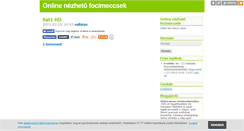 Desktop Screenshot of onlinefoci.blog.hu