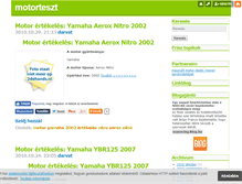 Tablet Screenshot of motorteszt.blog.hu