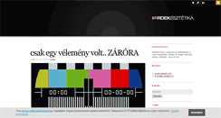 Desktop Screenshot of erdekesztetika.blog.hu