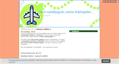 Desktop Screenshot of olcsorepulojegyek.blog.hu