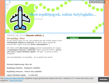 Tablet Screenshot of olcsorepulojegyek.blog.hu