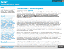 Tablet Screenshot of kdnp.blog.hu