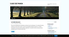 Desktop Screenshot of cuesdepansa.blog.cat