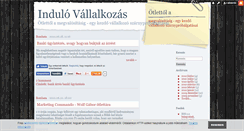 Desktop Screenshot of indulovallalkozas.blog.hu