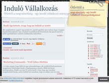 Tablet Screenshot of indulovallalkozas.blog.hu