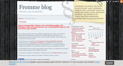 Desktop Screenshot of fromme.blog.hu