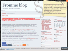 Tablet Screenshot of fromme.blog.hu