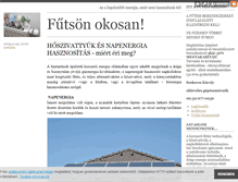 Tablet Screenshot of futesmegoldas.blog.hu