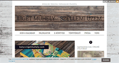 Desktop Screenshot of ligetmuhely.blog.hu