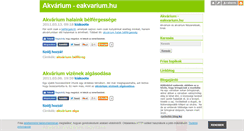 Desktop Screenshot of eakvarium.blog.hu
