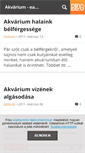 Mobile Screenshot of eakvarium.blog.hu