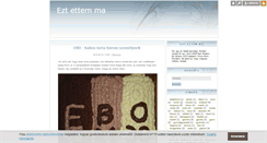 Desktop Screenshot of eztettemma.blog.hu