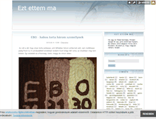 Tablet Screenshot of eztettemma.blog.hu