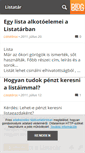 Mobile Screenshot of listatar.blog.hu