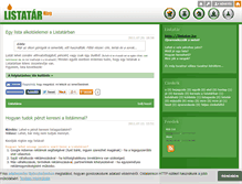 Tablet Screenshot of listatar.blog.hu