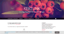 Desktop Screenshot of kertunk.blog.hu