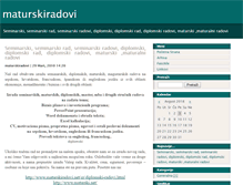 Tablet Screenshot of maturskiradovi.blog.rs