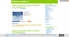 Desktop Screenshot of mallorcaszallas.blog.hu