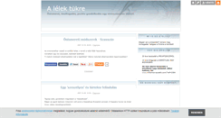 Desktop Screenshot of lelektukor.blog.hu