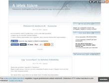 Tablet Screenshot of lelektukor.blog.hu