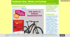 Desktop Screenshot of kerekpar.blog.hu
