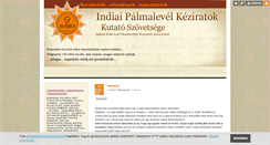 Desktop Screenshot of palmalevel.blog.hu